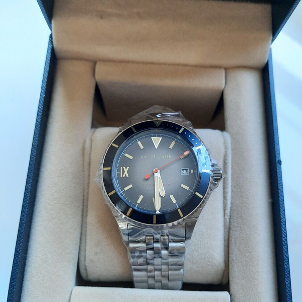 James McCabe Legacy Diver Dusty Sapphire Blue Bezel Black Dial 41mm Automatic SS WatchCharts