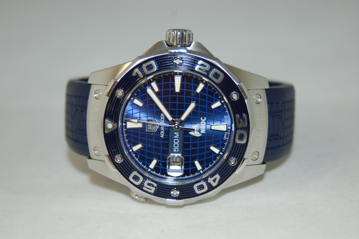 TAG Heuer AQUARACER 500M BLUE Calibre 5 Leonardo DiCaprio