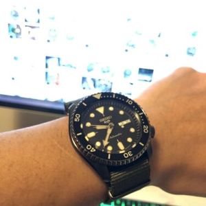 NEWEST GEN Seiko 5!! SRPD91 Black Dial With Nylon Strap | WatchCharts