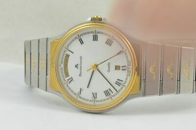 MAURICE LACROIX CALYPSO HERREN UHR GOLD VINTAGE QUARTZ 34MM 97823