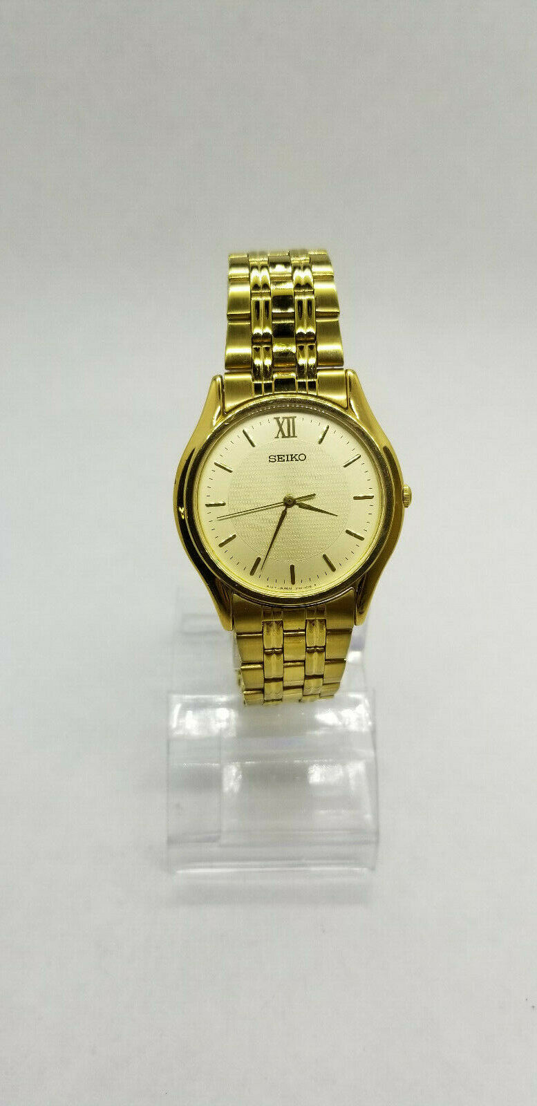 Vintage Seiko V701 7A29 Men s Watch Gold Tone RUNNING