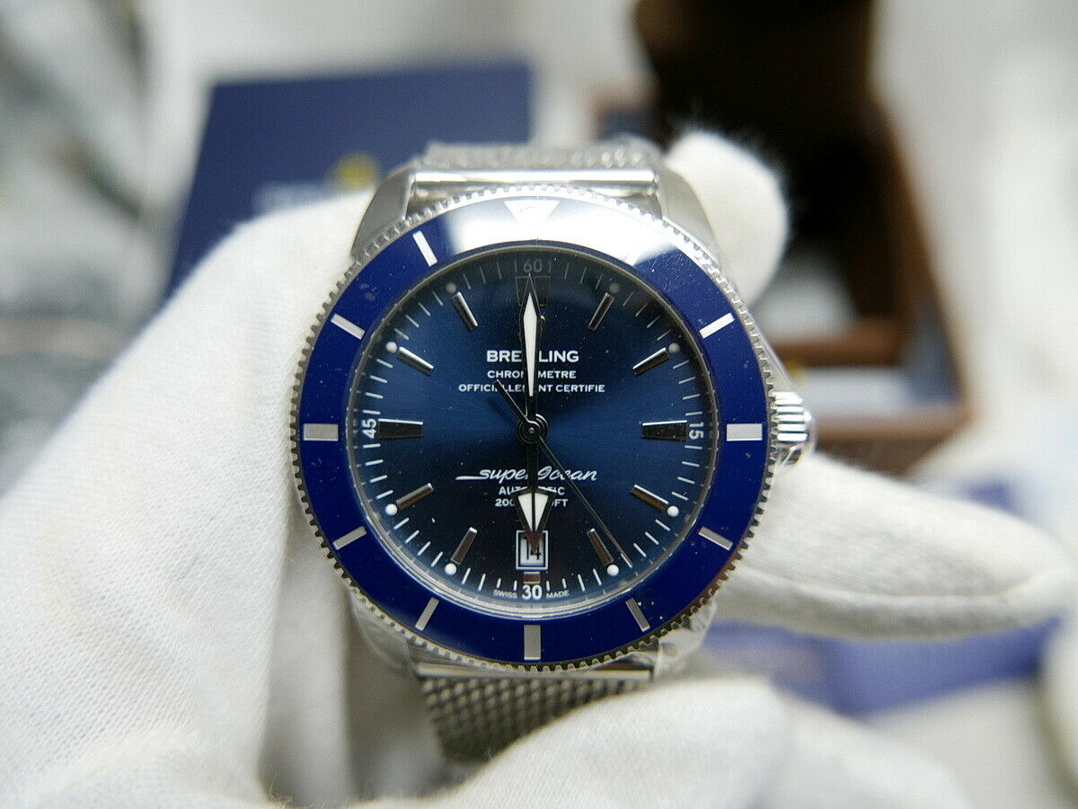 ab2020161c1a1 Top Sale New Breitling Superocean Heritage II BLUE B20 46mm AB2020161C1A1 5Yr Warranty WatchCharts
