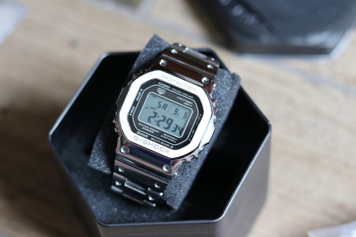 FS: Casio G-Shock GMWB5000D-1 Full Metal on bracelet with added