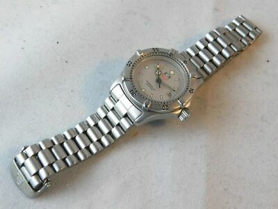 BEAUTIFUL!! TAG HEUER 962.208-2 DATE SILVER WOMEN'S VINTAGE WATCH
