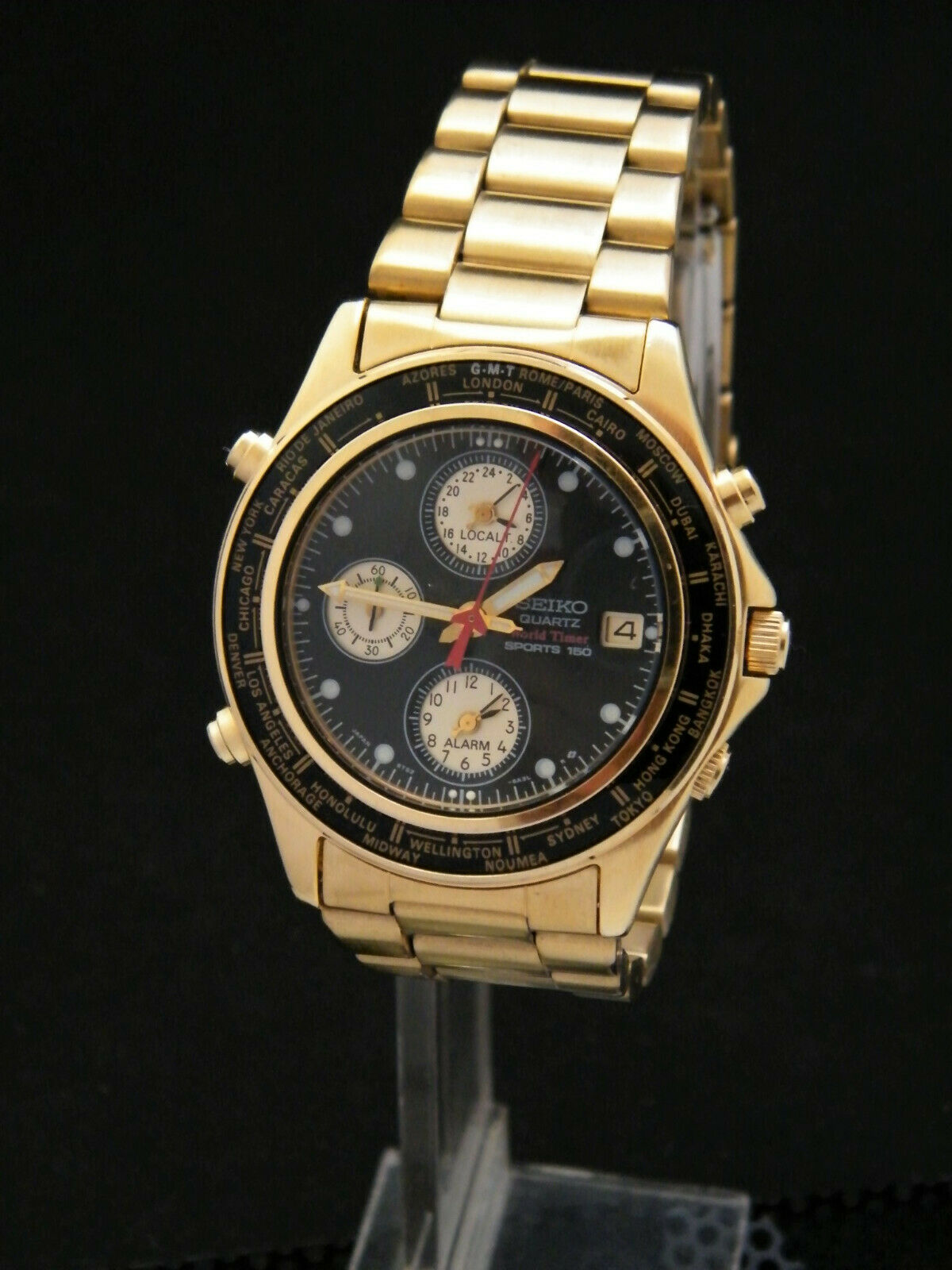 sehr schone SEIKO SPORTS 150 WORLD TIMER wasserdicht 150 m WatchCharts Marketplace