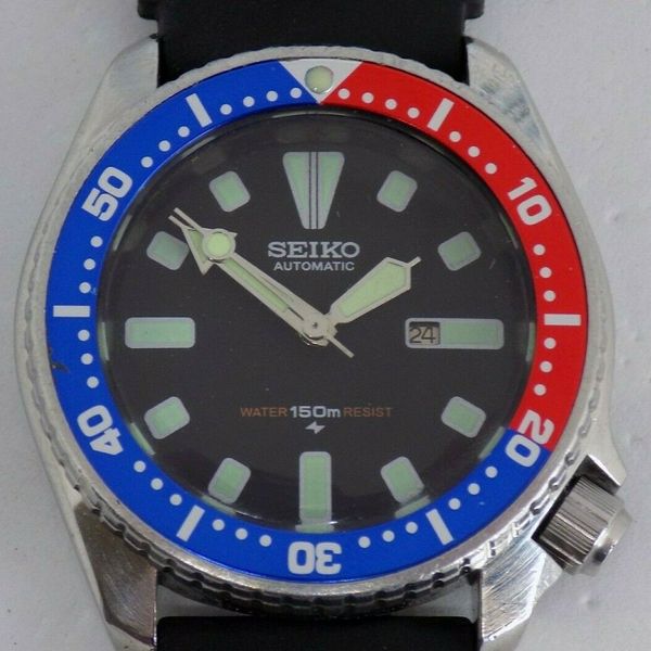 Seiko 'SUG099' Scuba Divers 150M 'Pepsi' 4205-0156 Midsize/Gents/Unisex ...