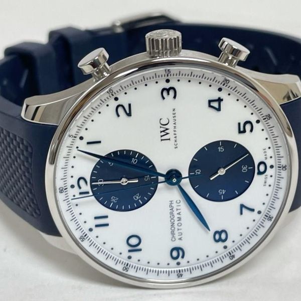 IWC Portugieser Chronograph Stainless Steel (371620) Market Price ...