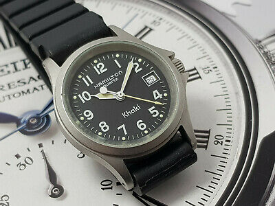 Hamilton Khaki Field Womens Date Black Dial Watch 9771B