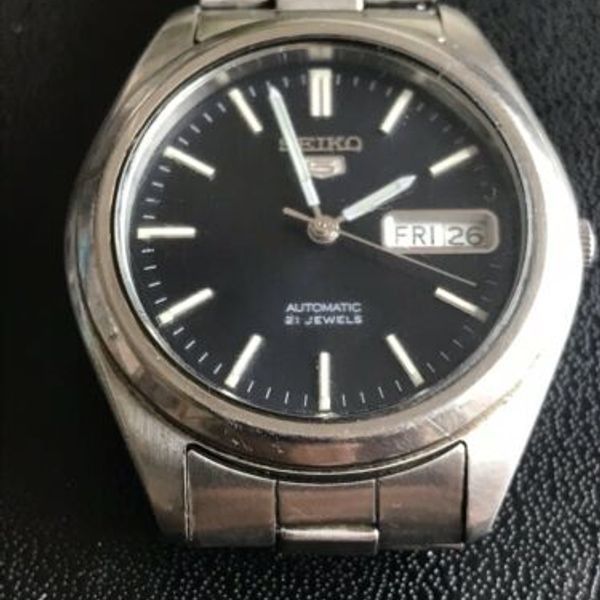 Vintage Seiko 5 21 jewels automatic gents wristwatch 7528-0080 980374 ...