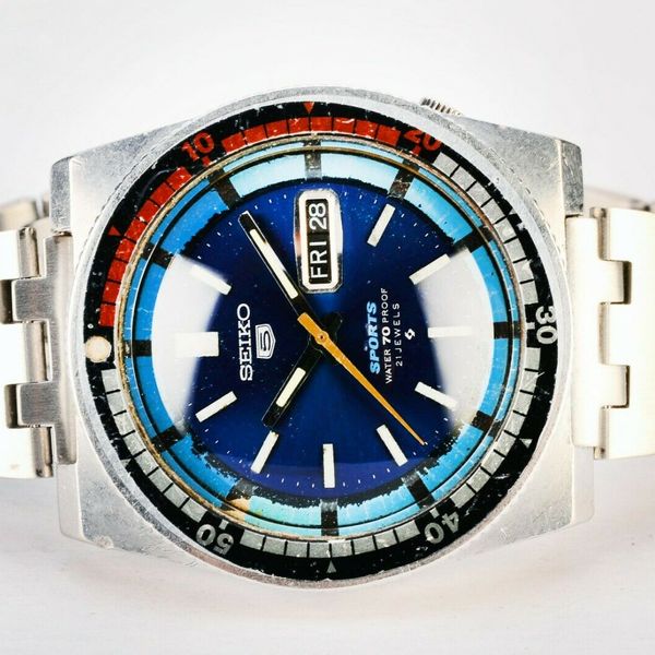 Rare Vintage Seiko Rally 6119-8430 Sport 5 Day Date Automatic S.Steel ...