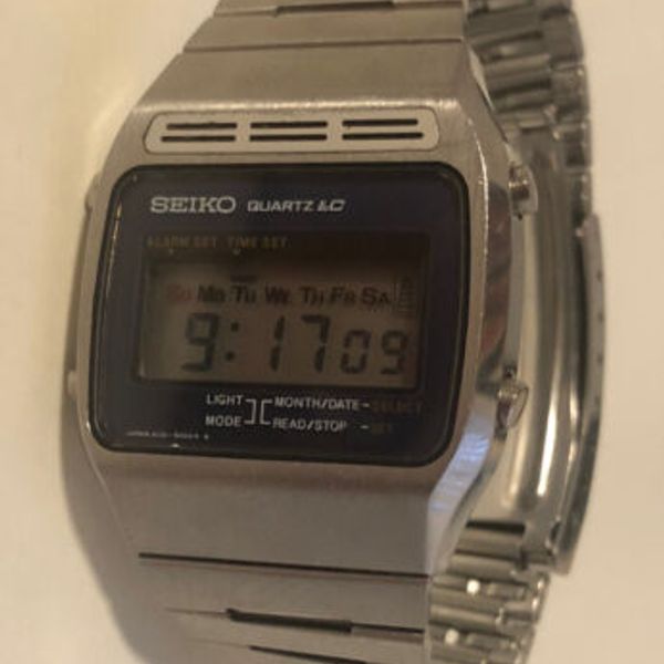 Vintage Seiko LCD Quartz LC Watch Japan Wristwatch A133-5009-G Stainless  Steel | WatchCharts