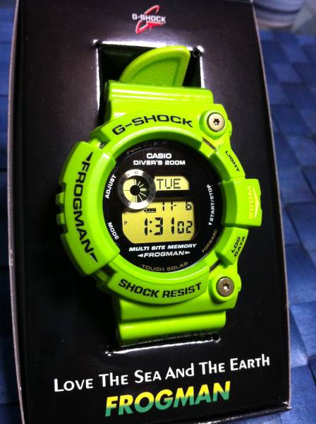 g shock frogman green