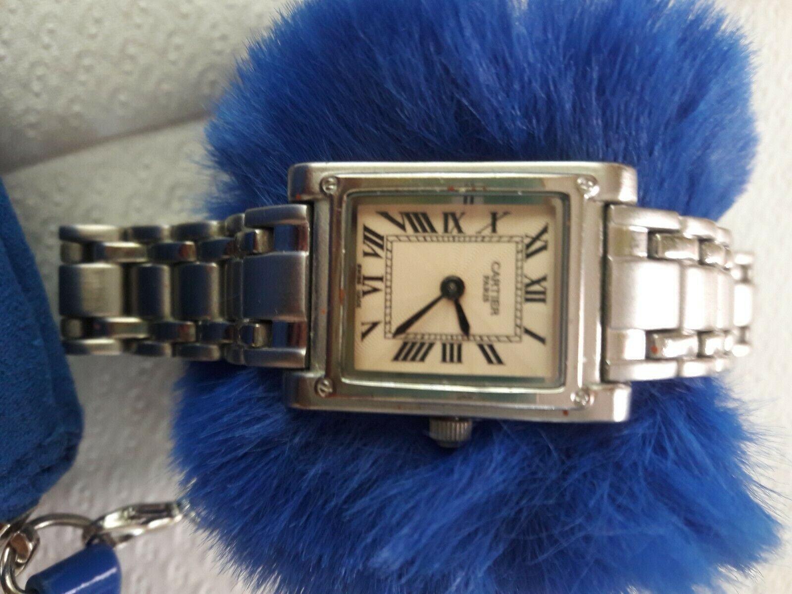 cartier 925 argent plaque or g20m swiss