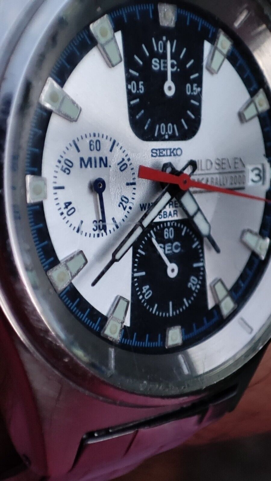Seiko Chrono Mild Seven Ski Rally 2000 LE Men's Watch V657-9030
