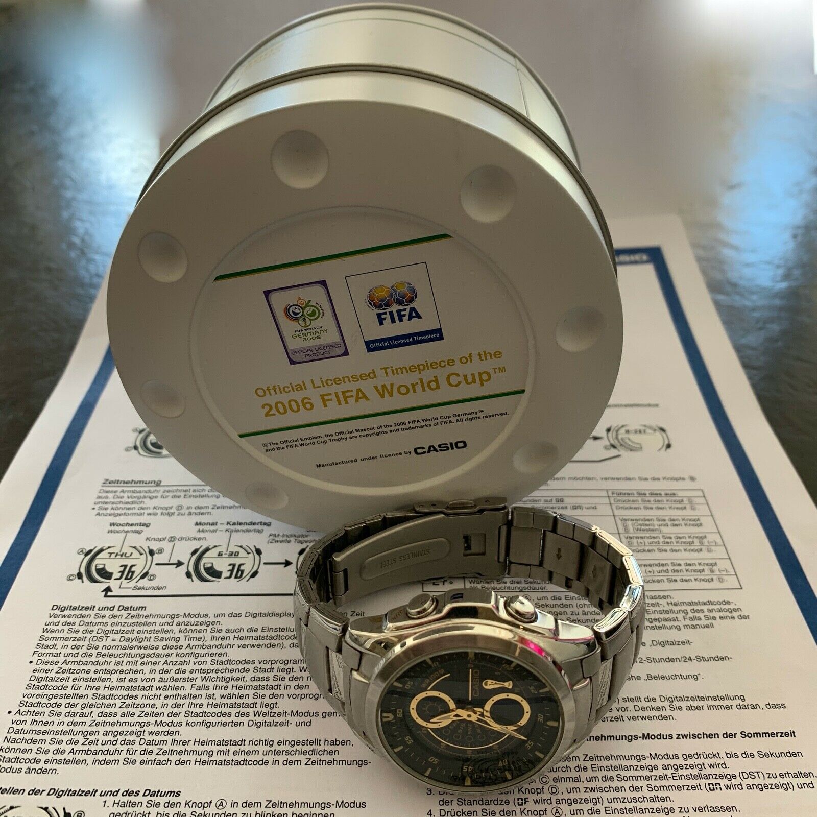 CASIO WEF-116WC-1AV G-Shock FIFA Fussball-Weltmeisterschaft 2006 
