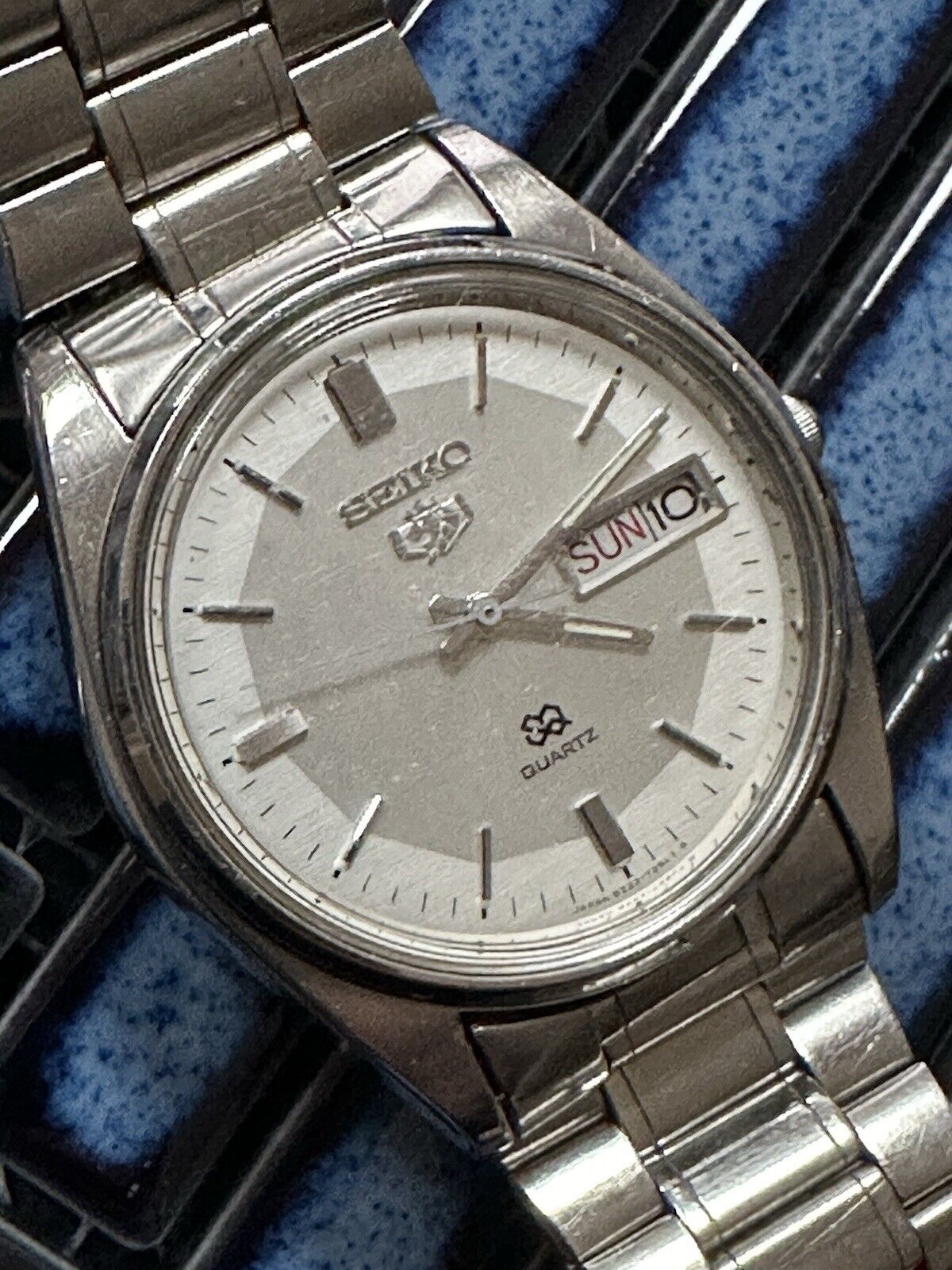 169枚 Vintage Seiko Silverwave 8229 7000 Black Dial Men Quartz