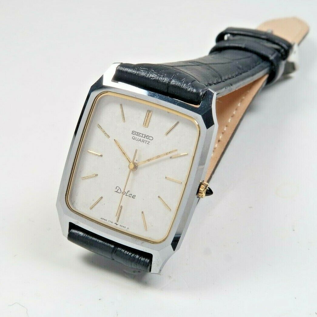 Vintage SEIKO QUARTZ DOLCE 7731-5040 STAINLESS Mens Watch JAPAN |  WatchCharts Marketplace