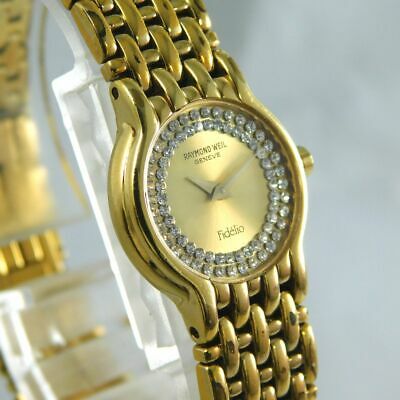 RAYMOND WEIL Fidelio 3722 18K GOLD ELECTROPLATED WOMEN'S VINTAGE