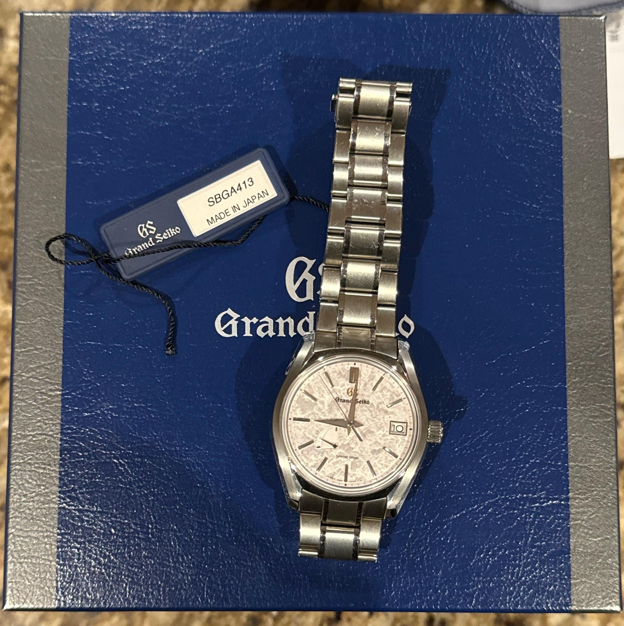 WTS Grand Seiko Spring Cherry Blossom SBGA 413 WatchCharts Marketplace