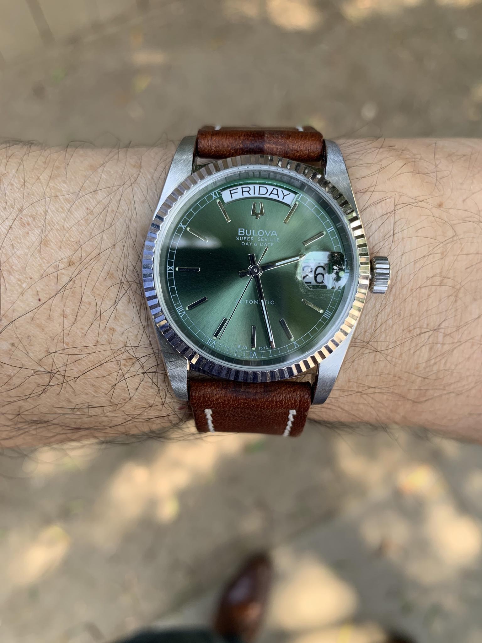 Bulova super seville discount green