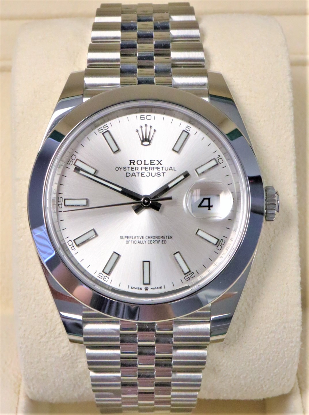 Rolex datejust outlet 41 silver dial