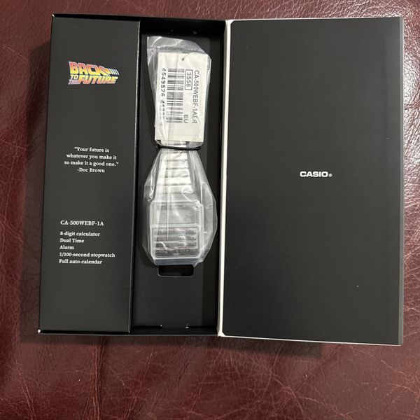 CASIO x BACK TO THE FUTURE CA-500WEBF-1A , IN HAND, READY TO SHIP â ...
