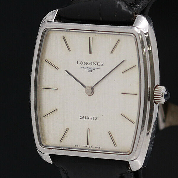 LONGINES Watch 730 4231 Rectangular Quartz St.Steel T3713