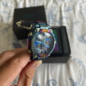 Limited Edition Casio G Shock G Shock Mtg B00ph 2aer Rainbow Blue Phoenix Mtg Watchcharts