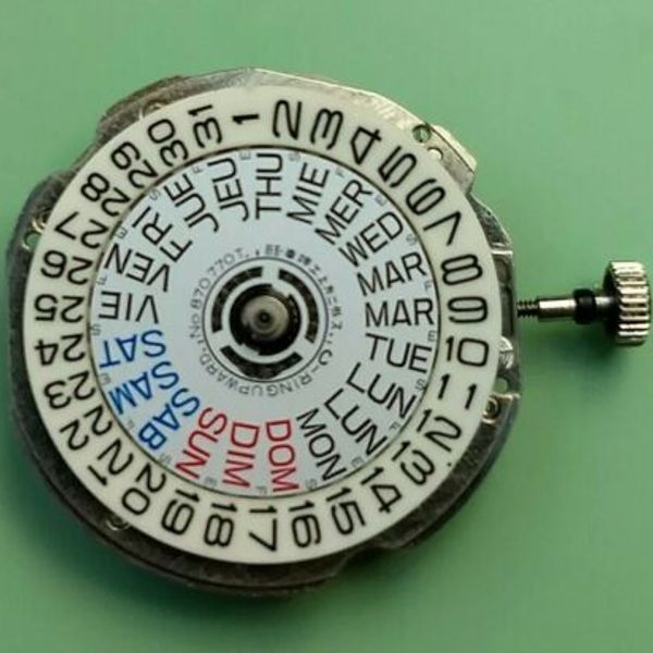 Seiko 0903 Vintage 4004 Quartz Movement Day Date Dials Coil Circuit will  split | WatchCharts