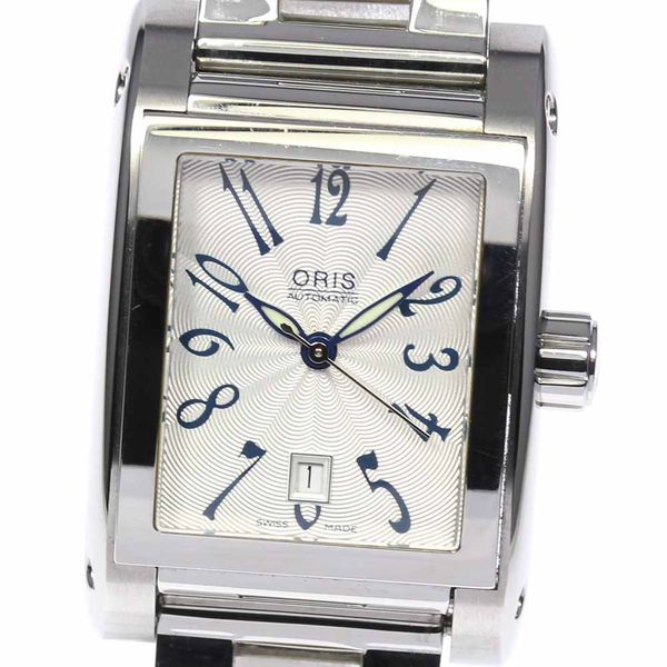 With warranty [ORIS] Oris Rectangular Date 7526 Automatic Ladies [Used ...