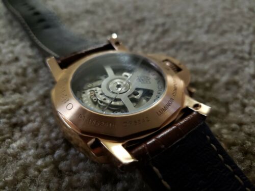 Panerai Luminor GMT 8 Days Reserve OP6842 Back Case Glass Cracked