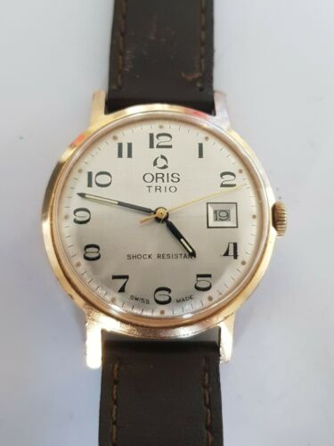 Oris TRIO Swiss Made Vintage Original Hand wind Mechanical Date