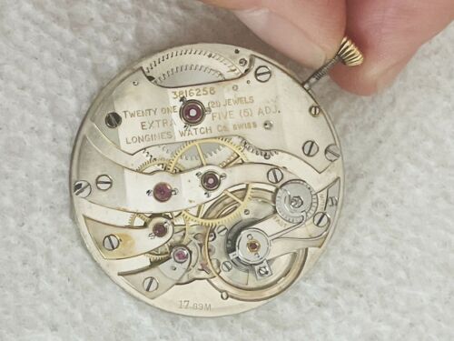 Longines Tiffany Co 17.89M Extra Thin Pocket Watch Movement