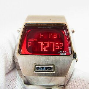 SEIKO ALBA AKA W670-4000 A0 DARTH-VADER Quartz Watch Rare