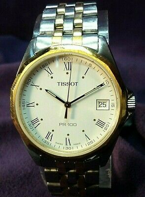 TISSOT PR100 P362 462 1 Swiss Quartz SS Gold Mens 100MWR Diver