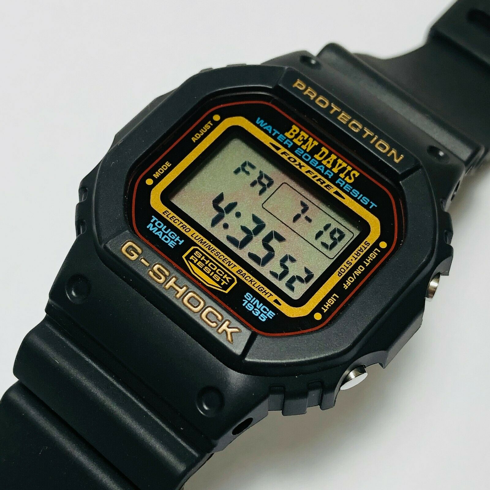 未使用casio G-SHOCK DW-5600 BENDAVIS ベンデイビス に人気 safetec