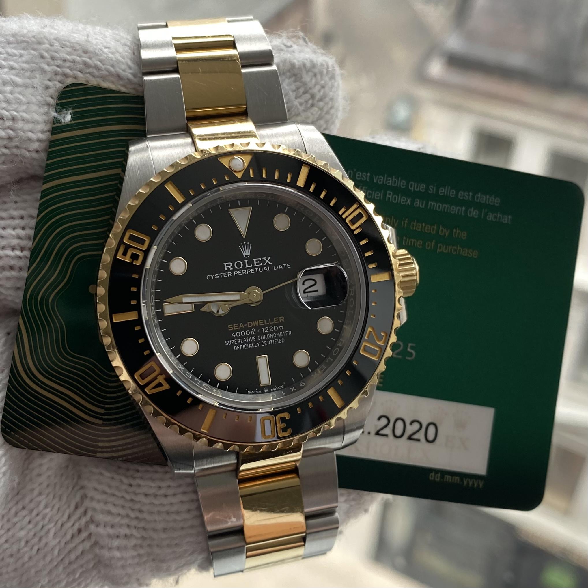 2020 Rolex 126603 Sea Dweller Two Tone Box Papers WatchCharts