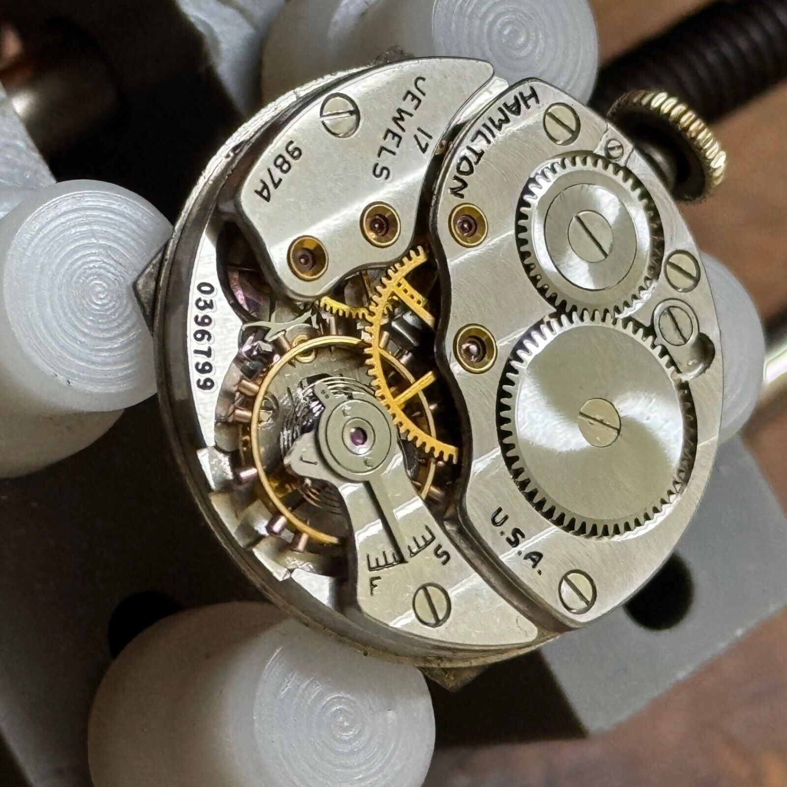 Original dial Hamilton Dodson 1930s vintage watch runs Original dial Hamilton Dodson 1930s vintage watch runs