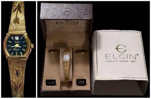 NIB Vintage ELGIN Diamond Quartz Ladies Watch EK150-007 5Y30  display picture 2