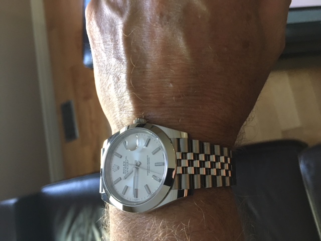 rolex 126300 silver