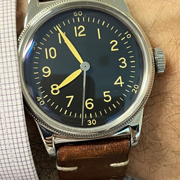 [350 USD] Praesidus A11 Type 44 38mm, Aged Lume on Bonklip Bracelet WatchCharts Marketplace