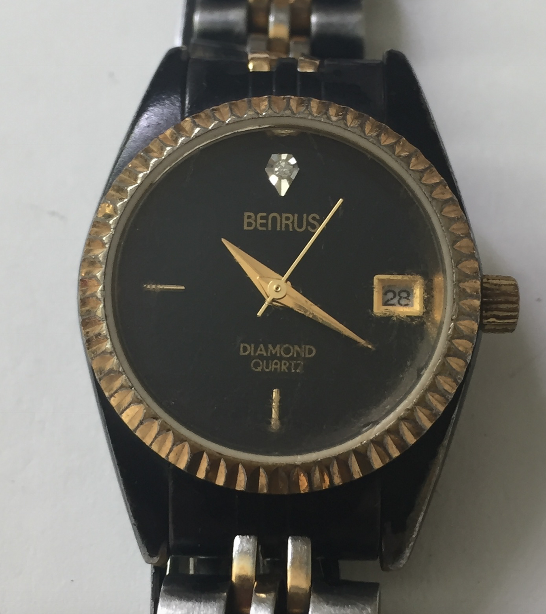 Benrus diamond 2024 quartz ladies watch