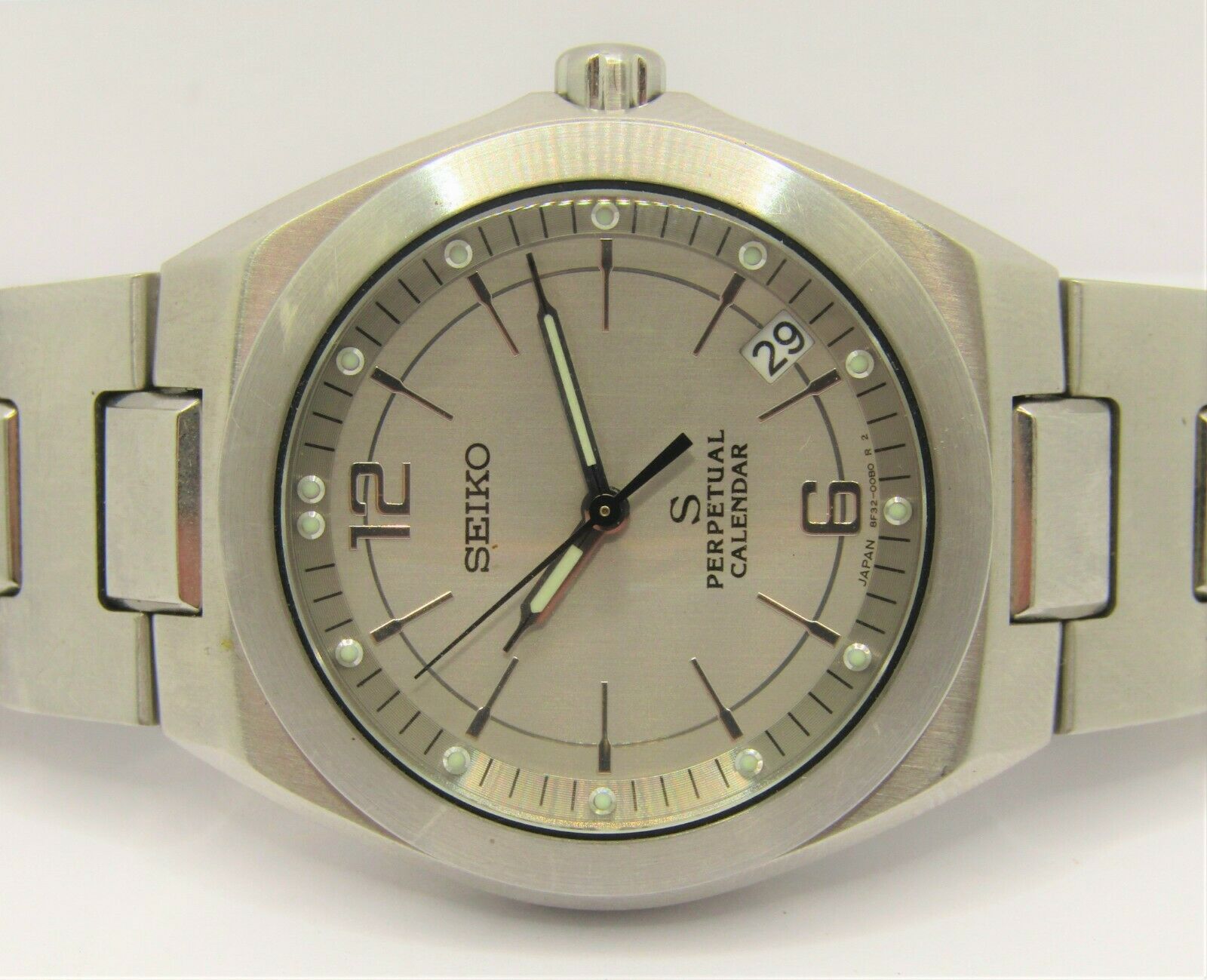 Seiko SCFA013 SUS Perpetual Calendar 8F32-00B0 Gents WR200M Quartz