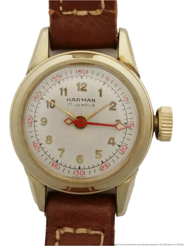 READ* Vintage Harman Swiss Made Manual Base Metal Stainless Pin Brooch Watch  | eBay