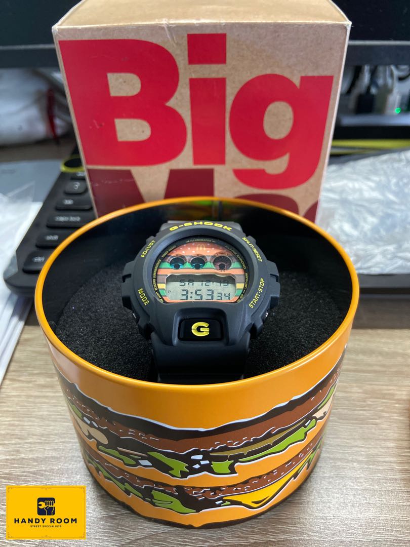 G-SHOCK McDonald's　BIG Mac DW-6900FS New Casio G-SHOCK X McDonald s Big Mac 50th Dw-6900fs dw6900