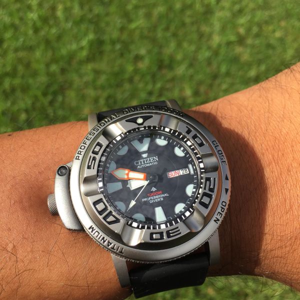 Citizen Autozilla Promaster 1000m titanium auto with adapters | WatchCharts  Marketplace