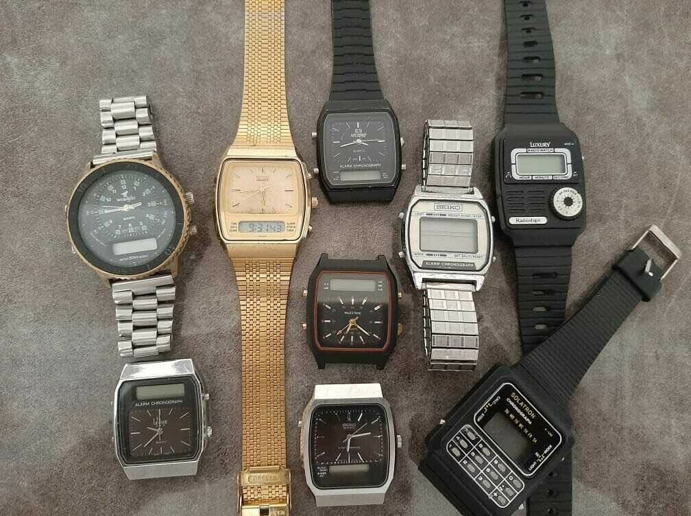 Vintage digital seiko top watches