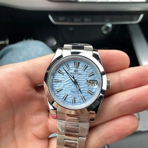 Grand S Mod GS 36MM Custom Mod NH35 Ice Blue Dial Automatic Men's