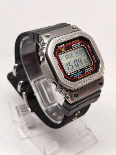 Casio G shock GW-M5610 with custom silver age metal bezel