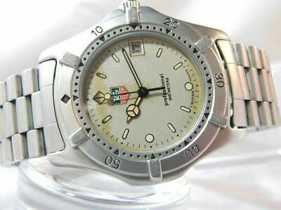 GOOD TAG HEUER 962.206F 2 MEN S DATE SILVER VINTAGE WATCH SWISS